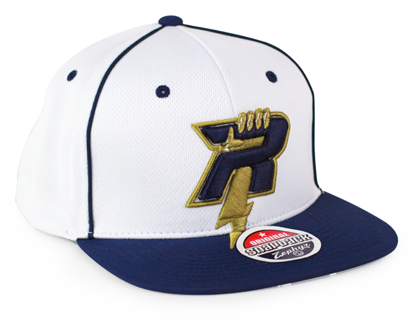 Flat Brim Hat White
