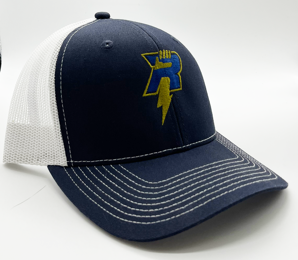 Blue and White Trucker Hat