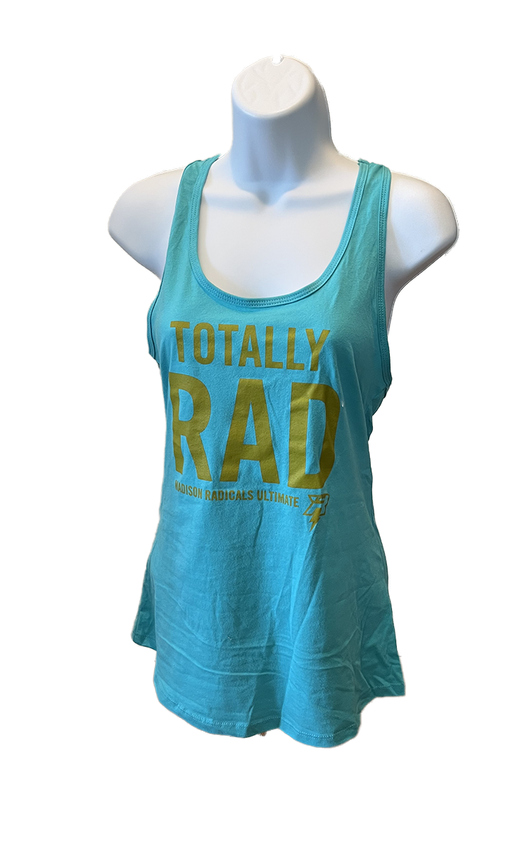 Women's Teal Totally Rad Tank Top