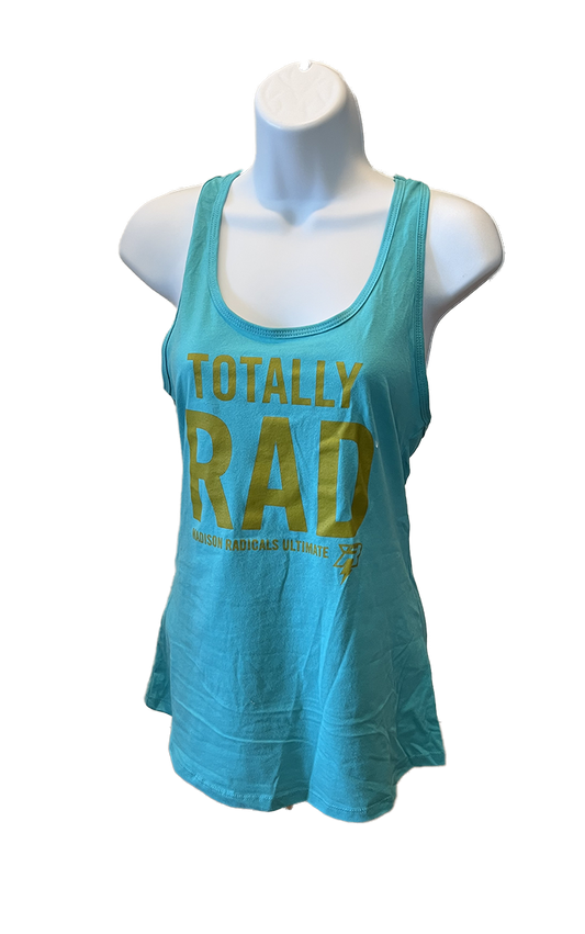 Women's Teal Totally Rad Tank Top